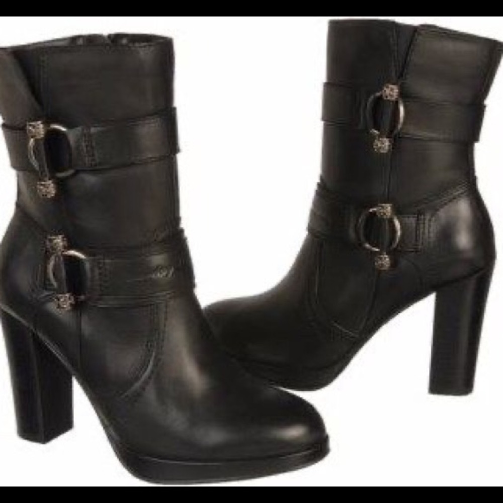 Harley Davidson Marissa Boots - Black Leather